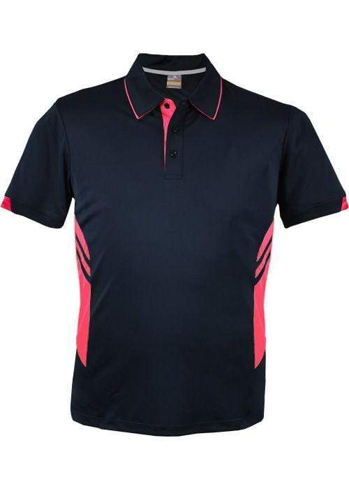 Aussie Pacific Tasman Kids Polo Shirt 3311 Casual Wear Aussie Pacific Navy/Neon Pink 6 